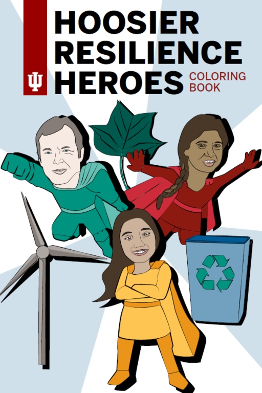 The cover of the coloring book featuring designs from the book.