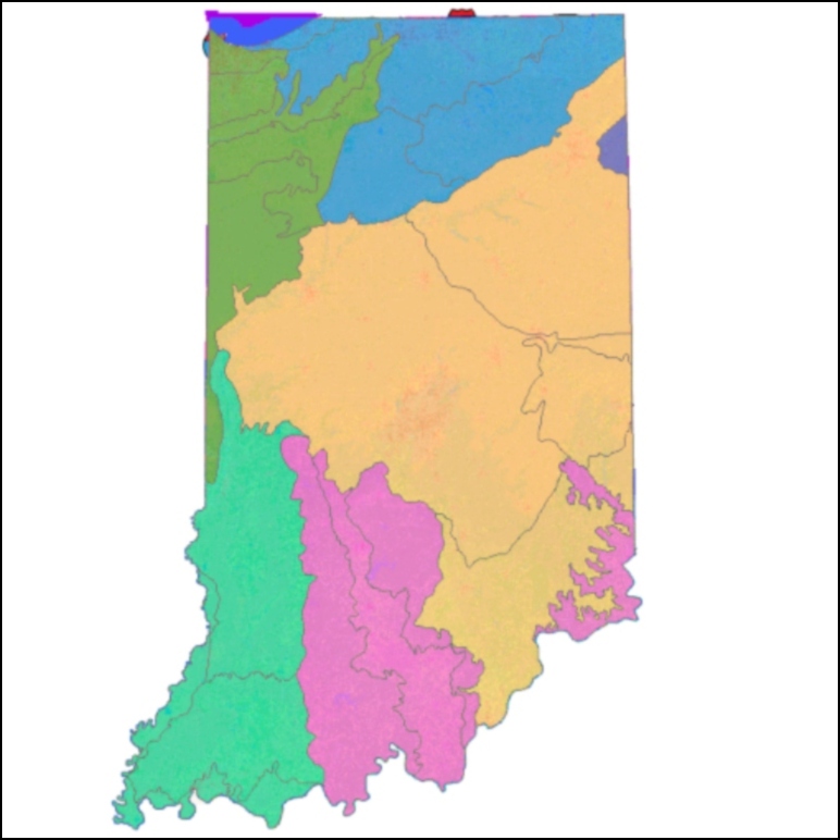 A map of Indiana