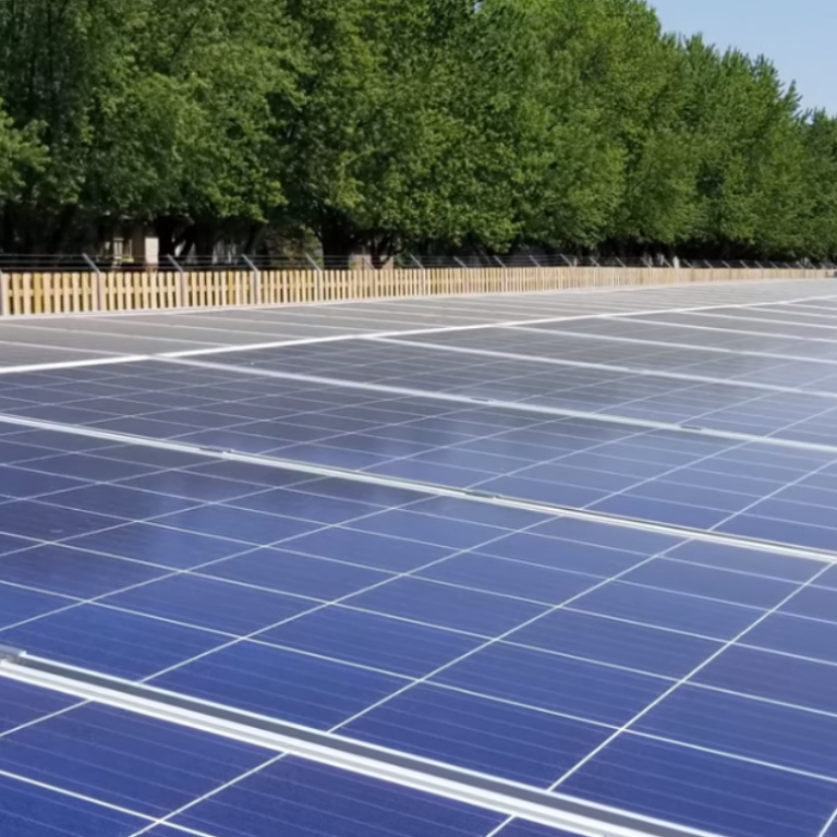 Ground-level solar panels